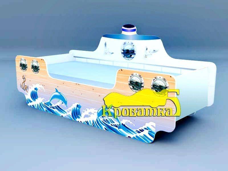 детская кровать кораблик дельфины в Нижнекамске