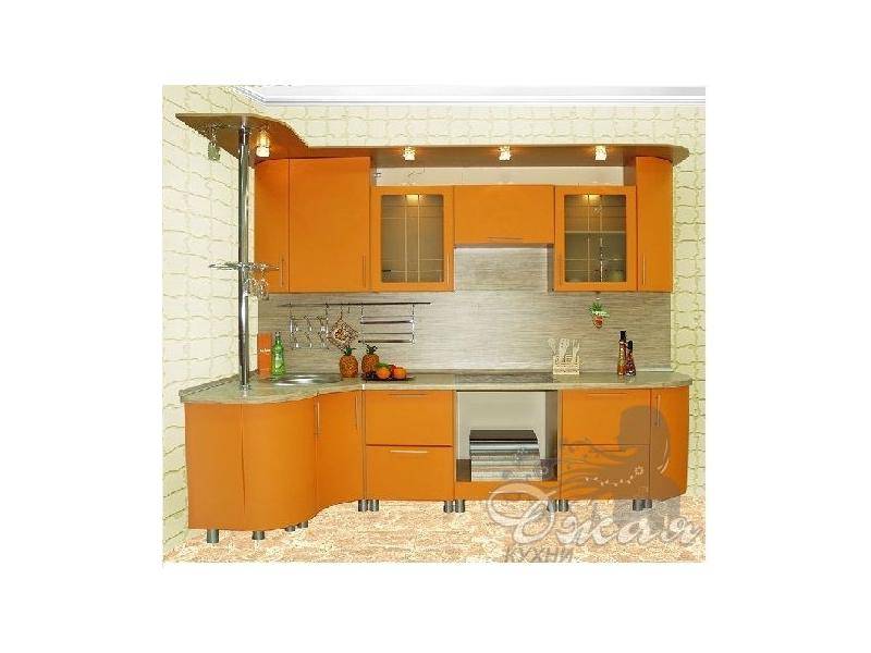 кухня с барной стойкой в Нижнекамске