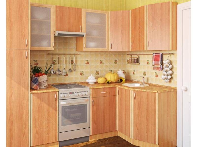 кухонный гарнитур угловой вишня в Нижнекамске