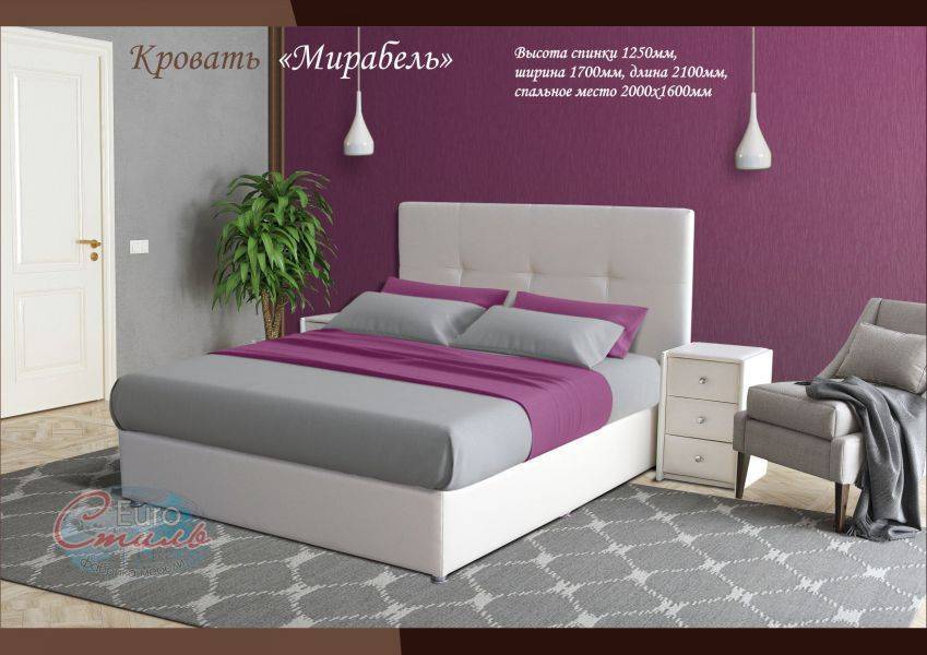 кровать белая мирабель в Нижнекамске