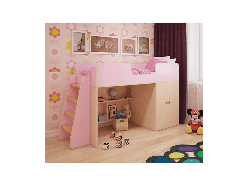 игровая-кровать розовая в Нижнекамске