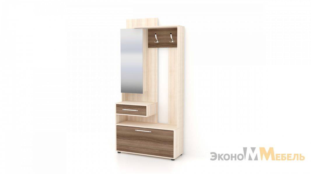 светлая узкая прихожая веста в Нижнекамске