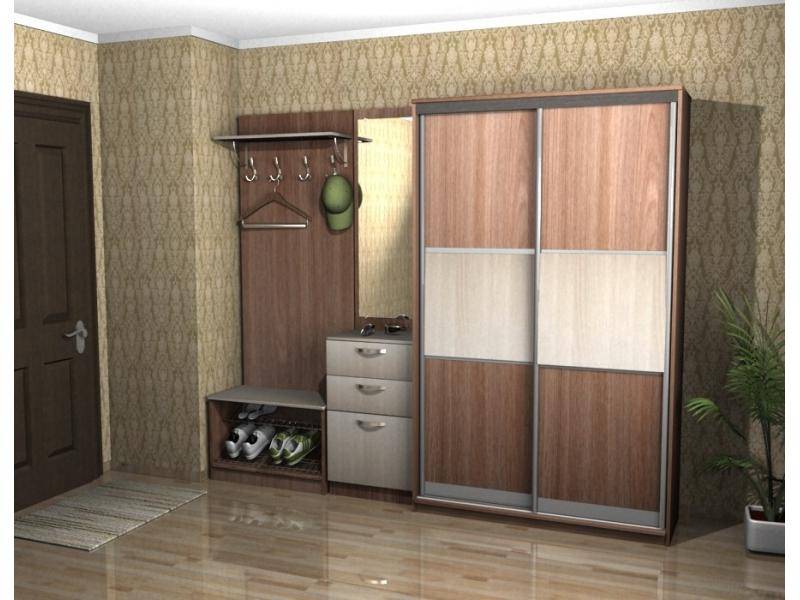 прихожая со шкафом-купе в Нижнекамске