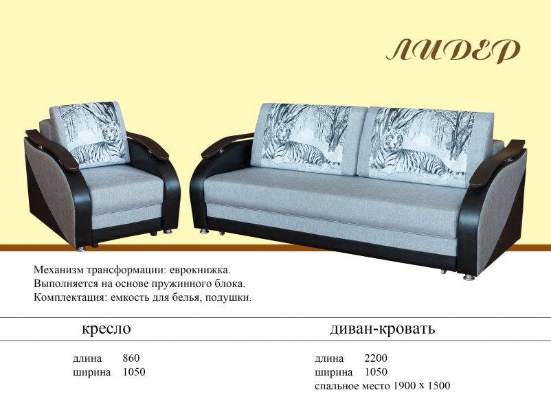 диван еврокнижка лидер в Нижнекамске
