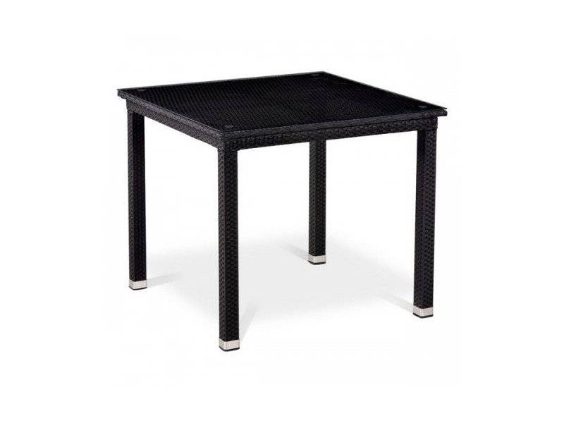 стол из ротанга t246st-90x90 black в Нижнекамске
