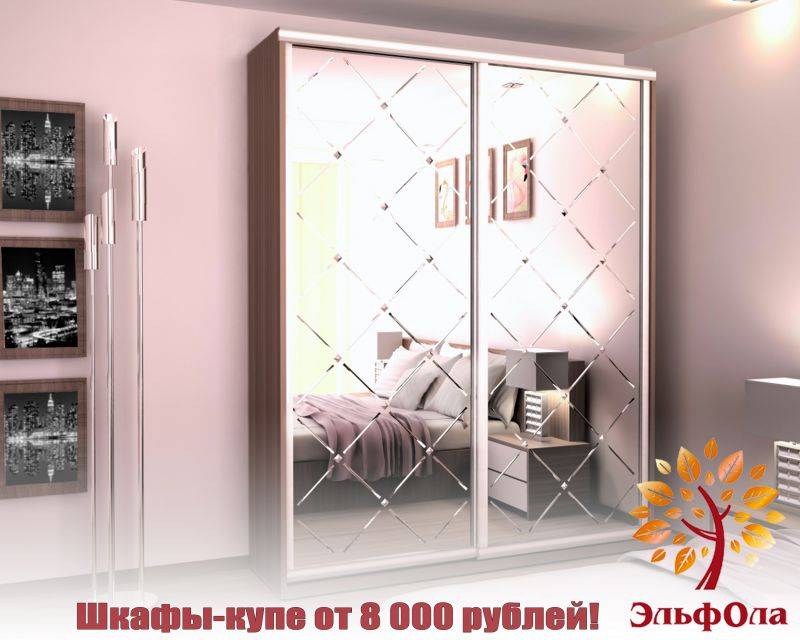 шкаф-купе с зеркалом в Нижнекамске