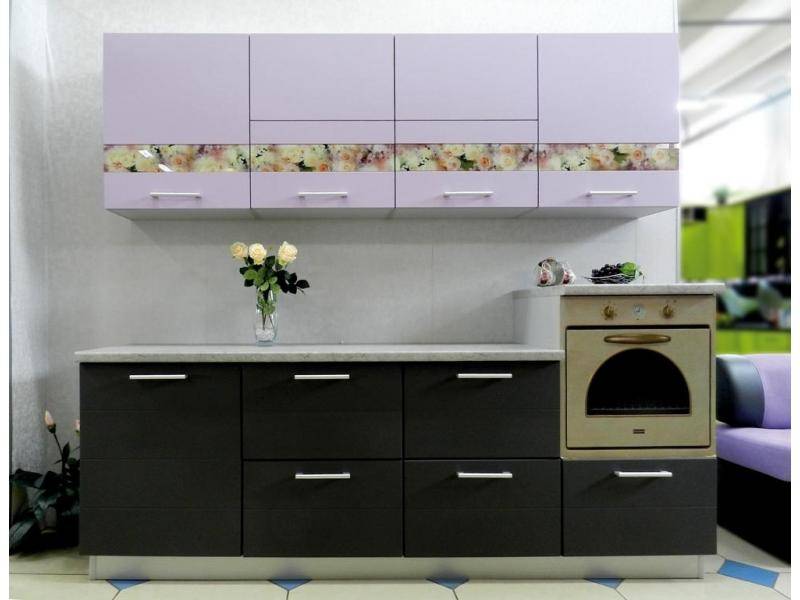 кухня арт с декоративными вставками в Нижнекамске
