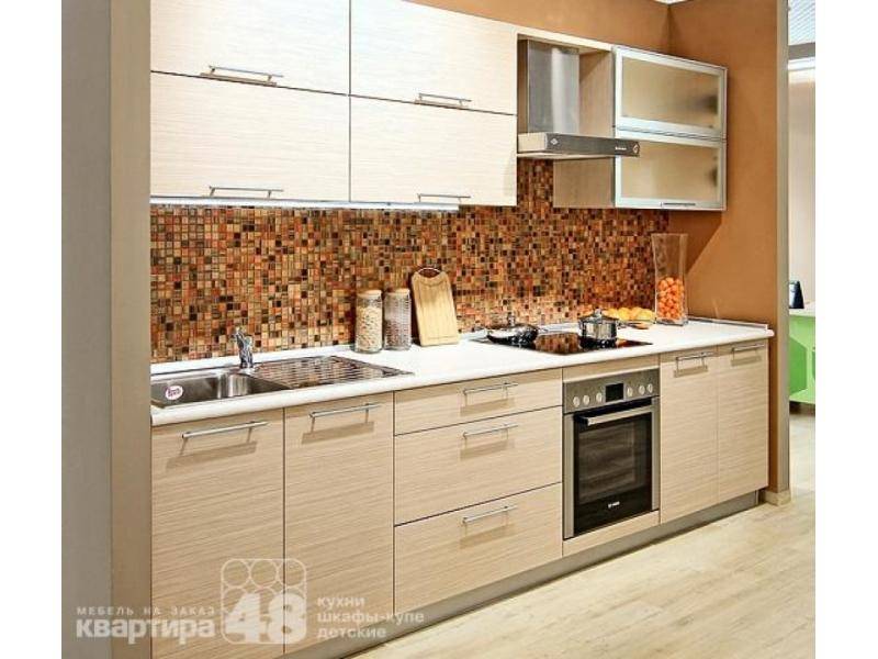 кухонный гарнитур прямой вельвет 4 в Нижнекамске