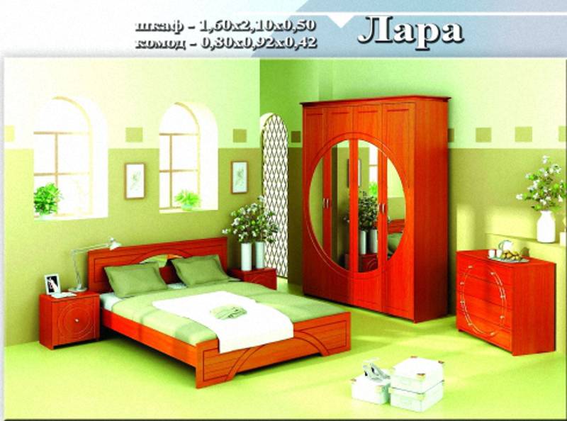 спальный гарнитур «лара» в Нижнекамске