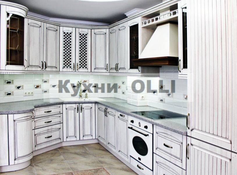 кухня мдф в пленке пвх с патиной в Нижнекамске