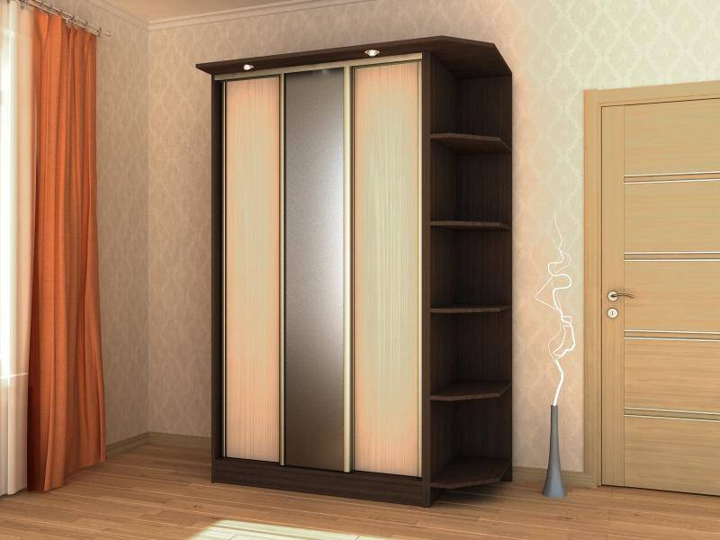 шкаф-купе с угловыми полками 1 в Нижнекамске