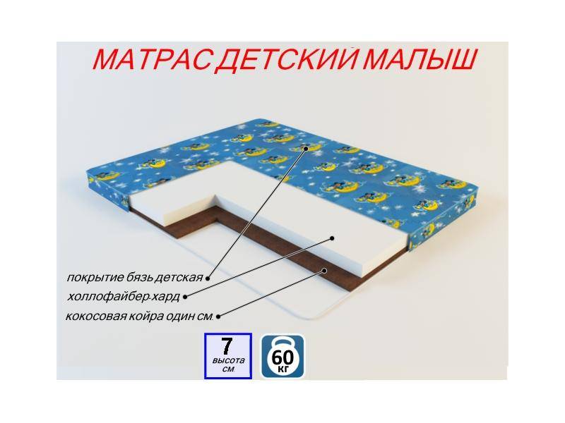матрас детский малыш в Нижнекамске
