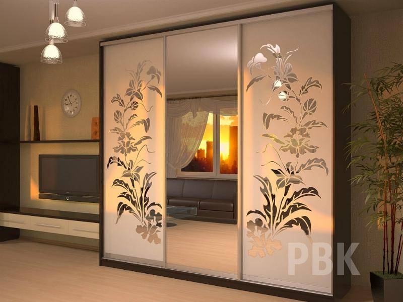 шкаф с пескоструйным фасадом фантазия в Нижнекамске