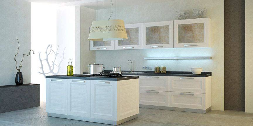 кухня moderno beverly белая в Нижнекамске