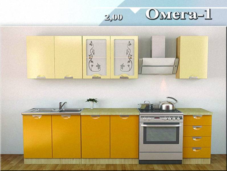 кухонный гарнитур «омега 1» в Нижнекамске