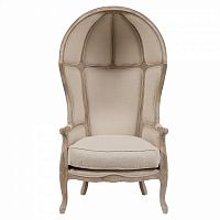 кресло с капюшоном versailles chair бежевый лен в Нижнекамске