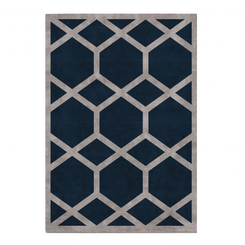 ковер ahston blue 120x170 синий в Нижнекамске