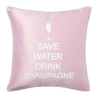 подушка с надписью save water drink shampagne в Нижнекамске