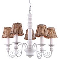 подвесная люстра arte lamp villaggio a3400lm-5br коричневая в Нижнекамске