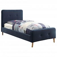 кровать button tufted flannelette navy 140х200 в Нижнекамске