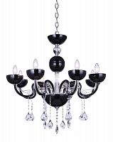 подвесная люстра crystal lux luccila sp8 черная в Нижнекамске