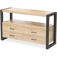 тумба под tv neo loft с 4 ящиками светло-коричневая в Нижнекамске