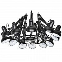 подвесная люстра kink light морено 07558-12 черная в Нижнекамске
