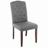 стул деревянный dark walnut / fabric grey в Нижнекамске