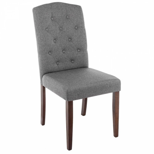 стул деревянный dark walnut / fabric grey в Нижнекамске
