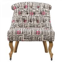 кресло amelie french country chair с принтом надписи в Нижнекамске