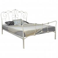 кованая двуспальная кровать 160х200 белая agata в Нижнекамске