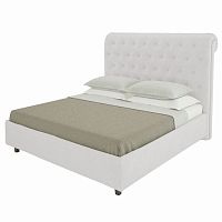 кровать двуспальная 160х200 белая из велюра sweet dreams в Нижнекамске