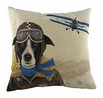 подушка с собакой-пилотом doggie fighters blue в Нижнекамске
