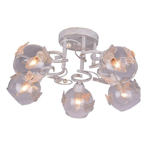 потолочная люстра arte lamp alessandra a5004pl-5wg в Нижнекамске