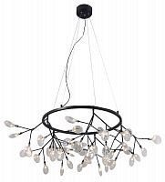 подвесная светодиодная люстра crystal lux evita sp45 d черная в Нижнекамске