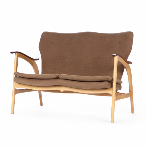 диван fauteuil прямой коричневый в Нижнекамске