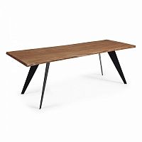 стол nack 220x100 черный, античный дуб c799m90 от la forma (ex julia grup) в Нижнекамске