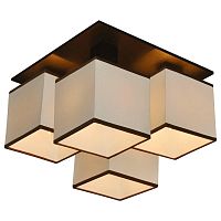 потолочная люстра arte lamp quadro a4402pl-4bk в Нижнекамске