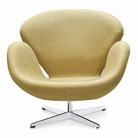 кресло swan chair бежевое в Нижнекамске