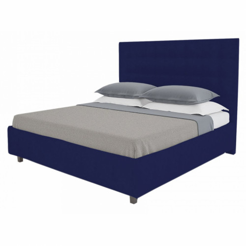 кровать двуспальная 160х200 синяя royal black в Нижнекамске