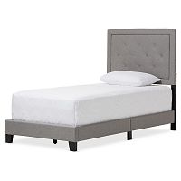 кровать paris linen upholstered gray 140х200 в Нижнекамске