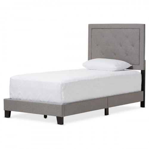 кровать paris linen upholstered gray 140х200 в Нижнекамске