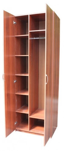 шкаф для одежды шарм-дизайн комби уют 80х60 вишня академия в Нижнекамске