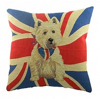 подушка с фото белого терьера jack westie в Нижнекамске