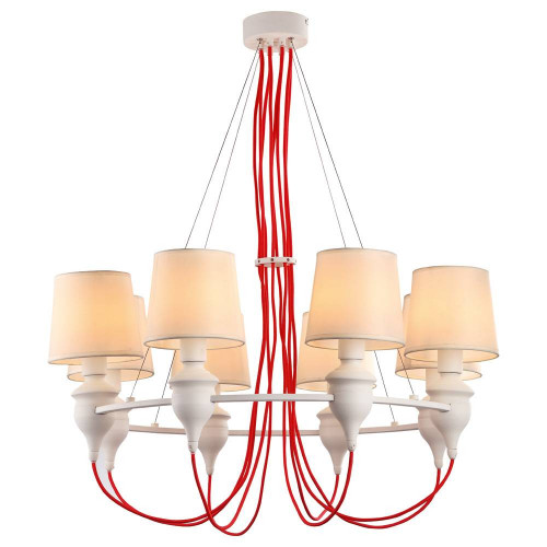 подвесная люстра arte lamp sergio a3325lm-8wh в Нижнекамске