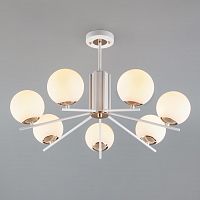 потолочная люстра eurosvet lucas 70092/7 белая в Нижнекамске