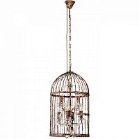 подвесной светильник cage chandelier коричневый в Нижнекамске