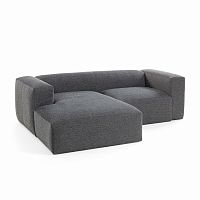 диван блок sofa двухместный левый угол черный от la forma (ex julia grup) в Нижнекамске