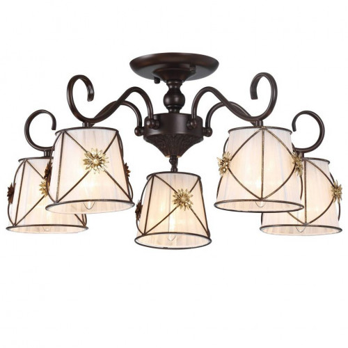 потолочная люстра arte lamp 72 a5495pl-5br в Нижнекамске