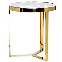 стол журнальный bridge gold 50*55см золотой в Нижнекамске